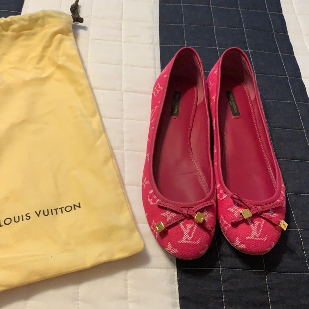 100% percent authentic louis vuitton ballerina